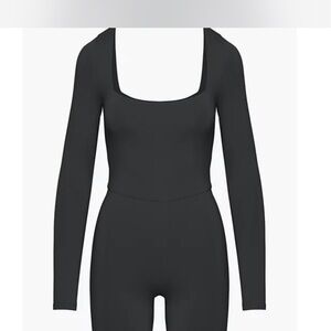 Aritzia Black Long Sleeve Bodysuit
